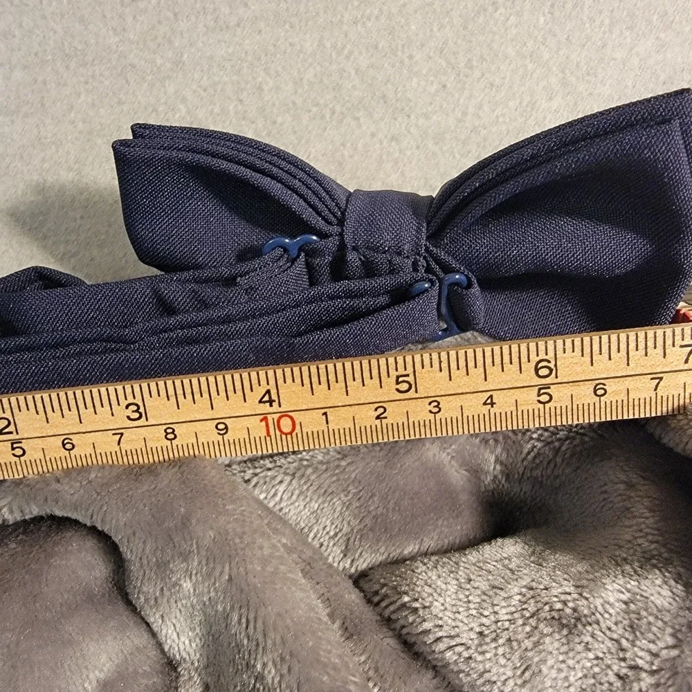 Perry Ellis Belt & Bow Tie Set Mens 32 Black Brown Excellent Reversible Rotating